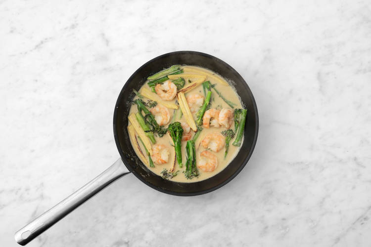 Add the Prawns