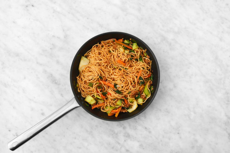 Terminer les nouilles