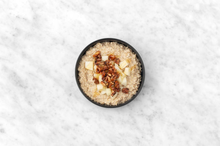 Pear and Honeyed Walnut Oats