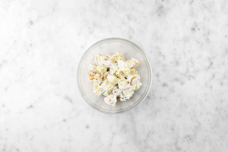 Préparer la salade de pommes de terre