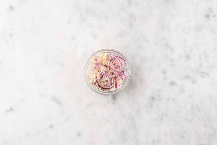 Préparer la garniture