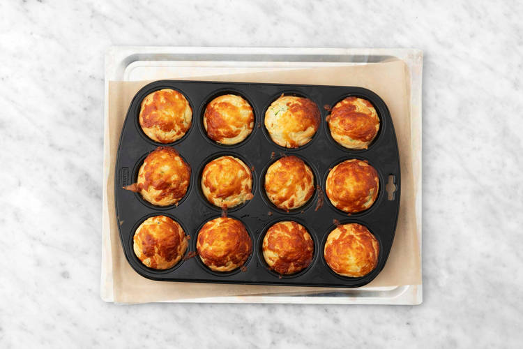 Finish batter and bake muffins