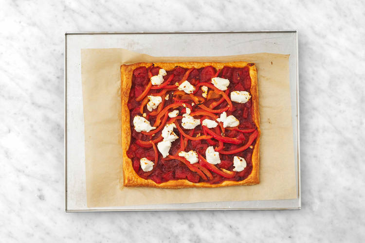 Enfourner la tarte fine