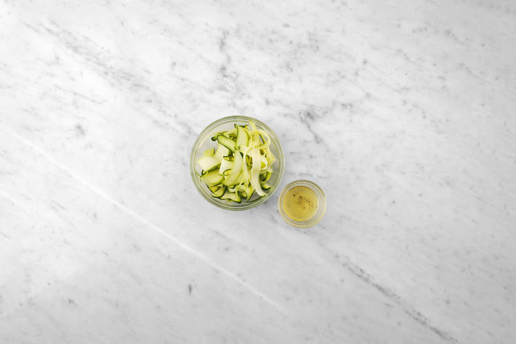 Make the Courgette Ribbons