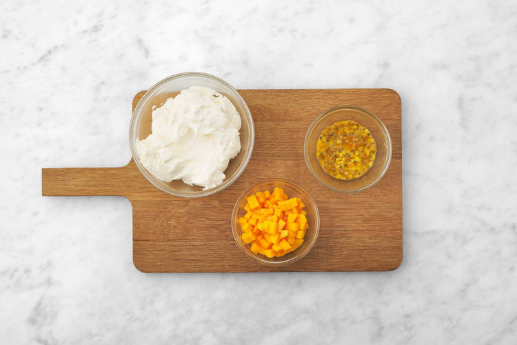 Préparer la crème fouettée