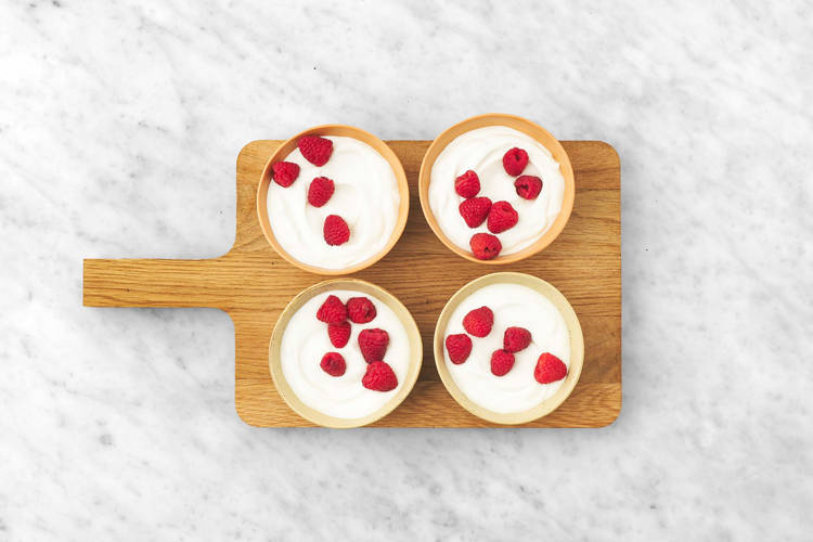 Préparer les bowls de yaourt