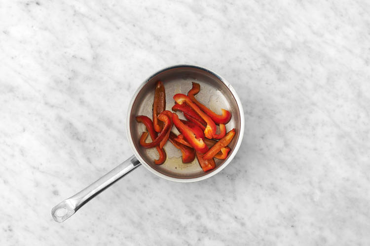 Fríe el pimiento