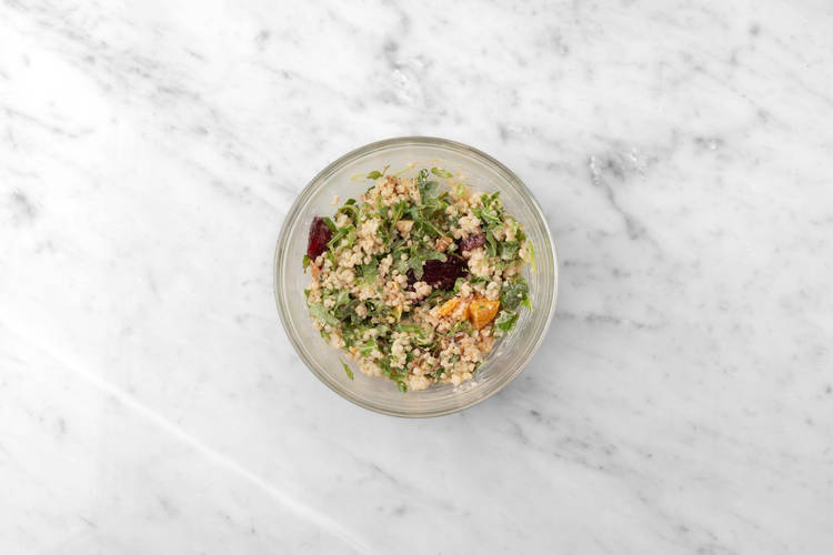 Salat fertigstellen