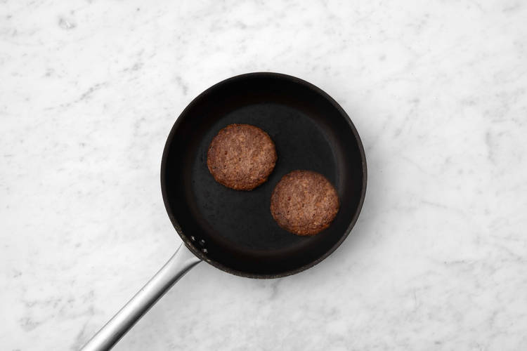 Cuire le burger végétarien