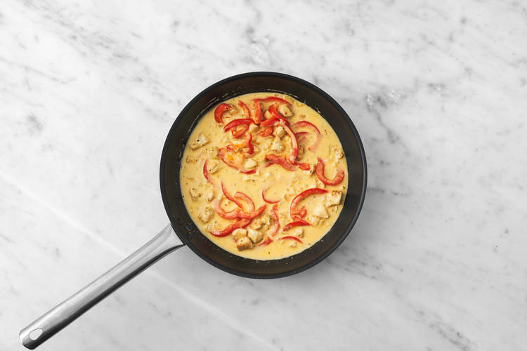 Préparer la sauce crémeuse