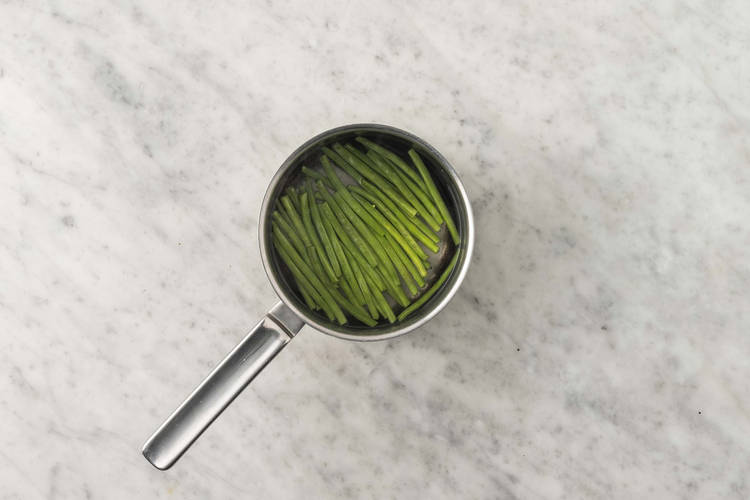 Curie les haricots verts