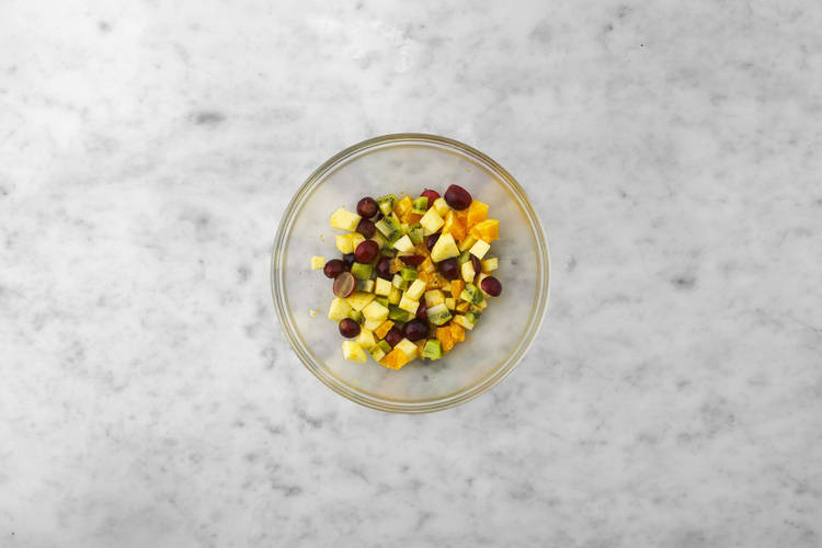 Prep and make fruit salad