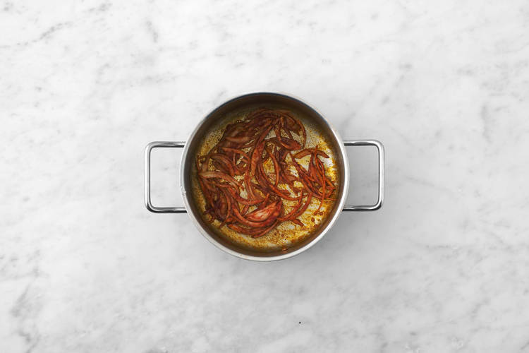 Fry the Chorizo and Onion