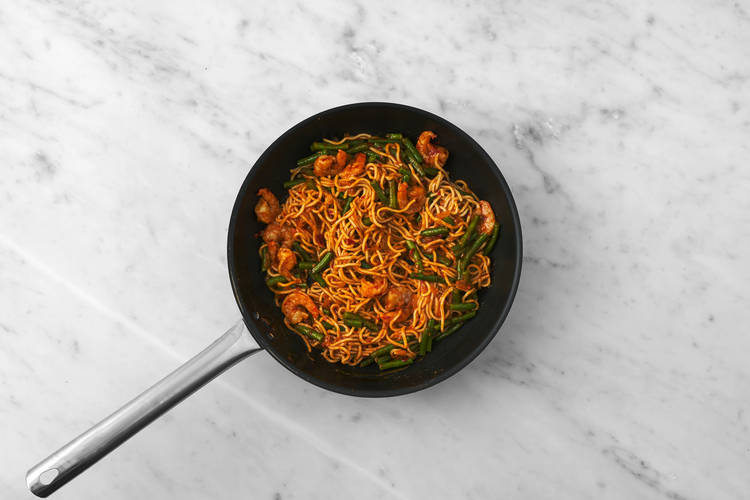 Add the Prawns