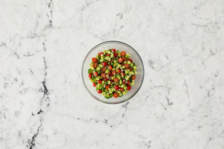 Make Dressing & Salad