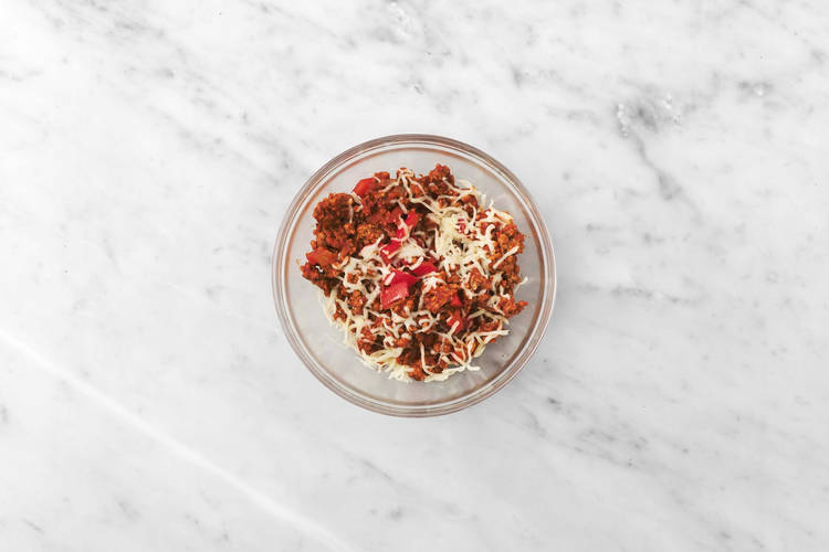 Make quesadilla filling