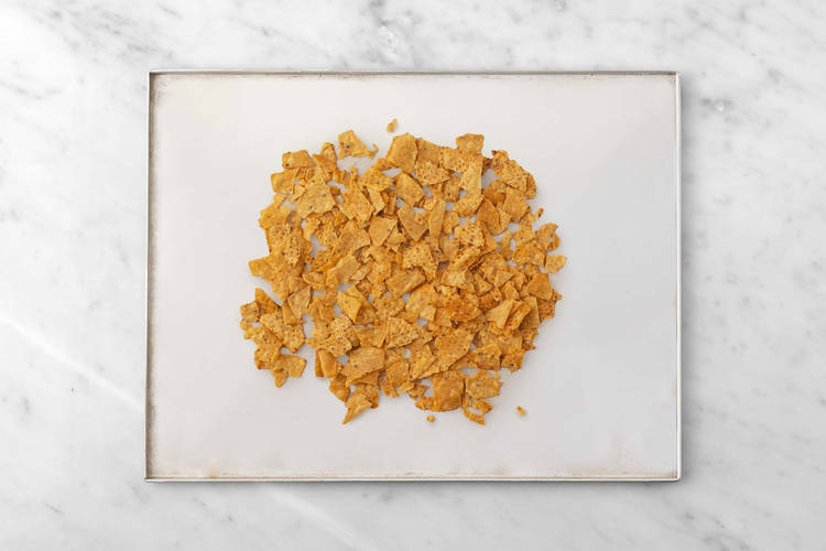 Make tortilla crumble