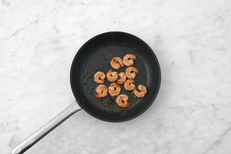 Sear shrimp