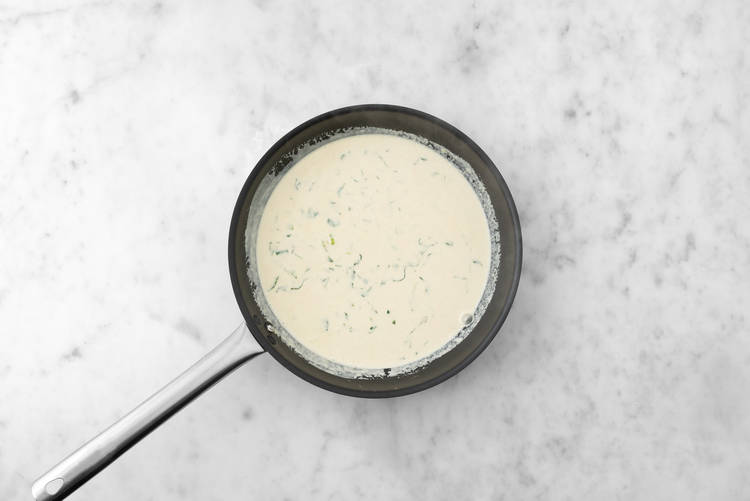 Opvarm bearnaisesauce