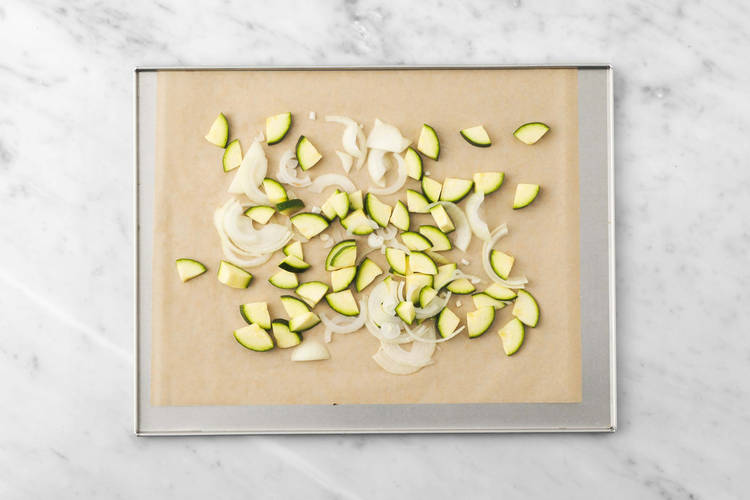 Préparer et rôtir les courgettes