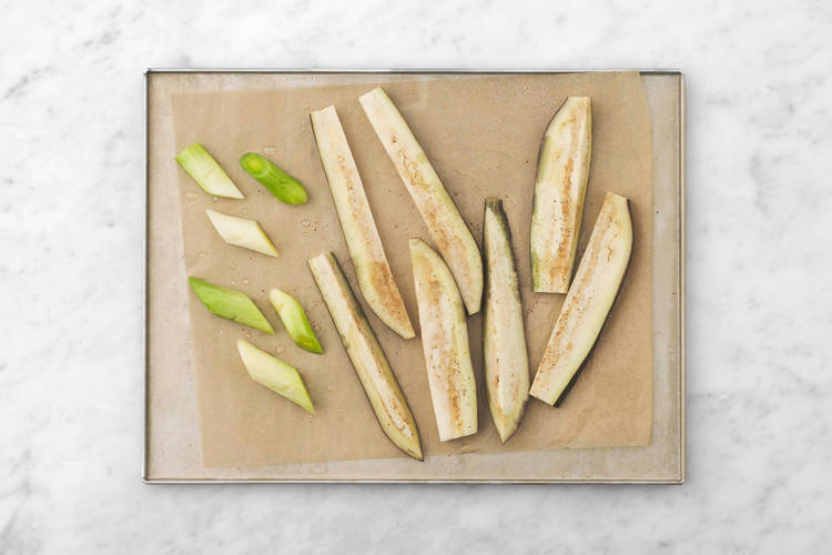 Hornea las verduras