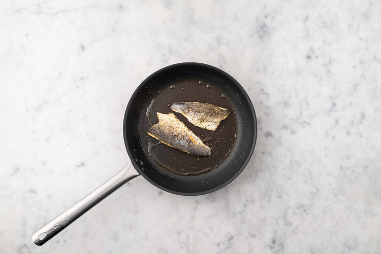 Fry the Sea Bass