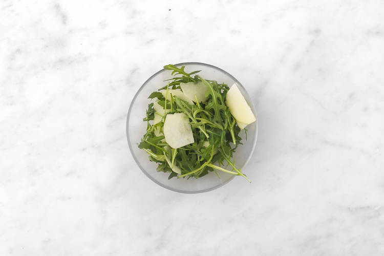 Condire la rucola