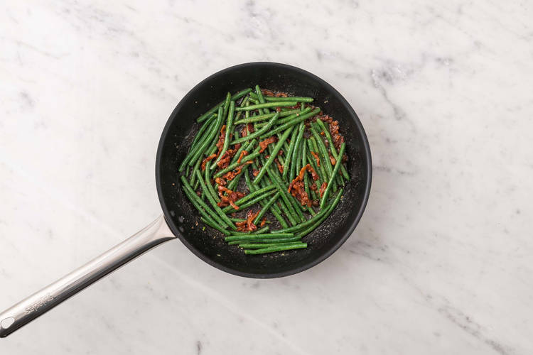Cook green beans