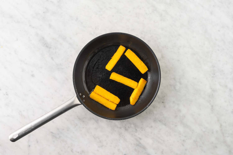 Rosolare la polenta