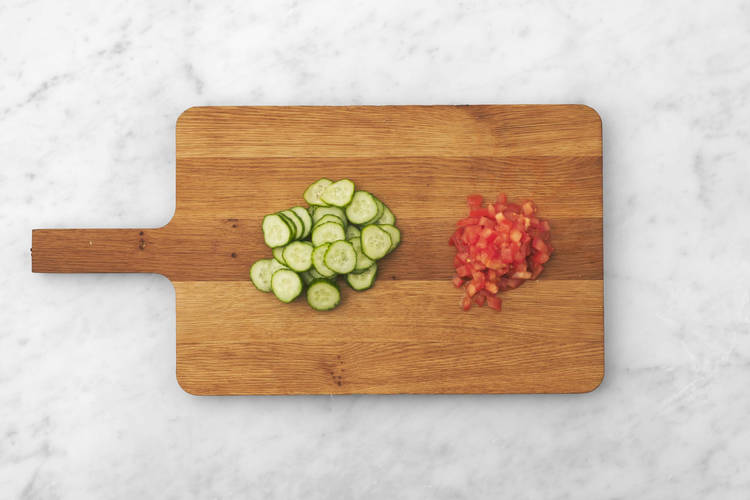 Roast tilapia and finish prep