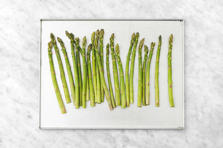 Prep and roast asparagus