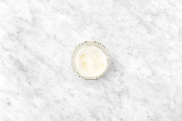 Make salad and tahini sauce