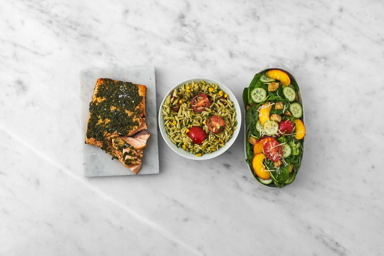 Make salad and serve