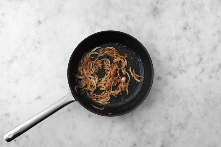 Caramelise the Onions and Bacon