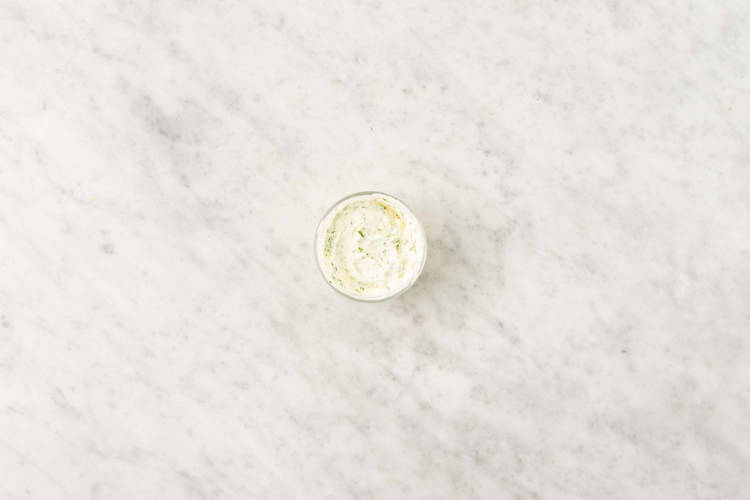 Make chive sour cream