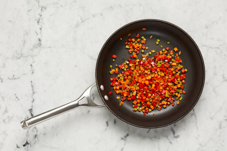 Prep and cook veggies