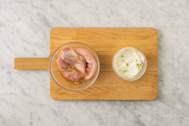 Prep and make marinade