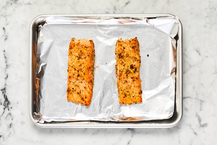 Broil salmon