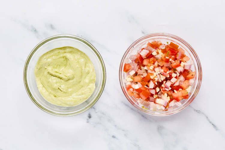 Make salsa and creamy guacamole