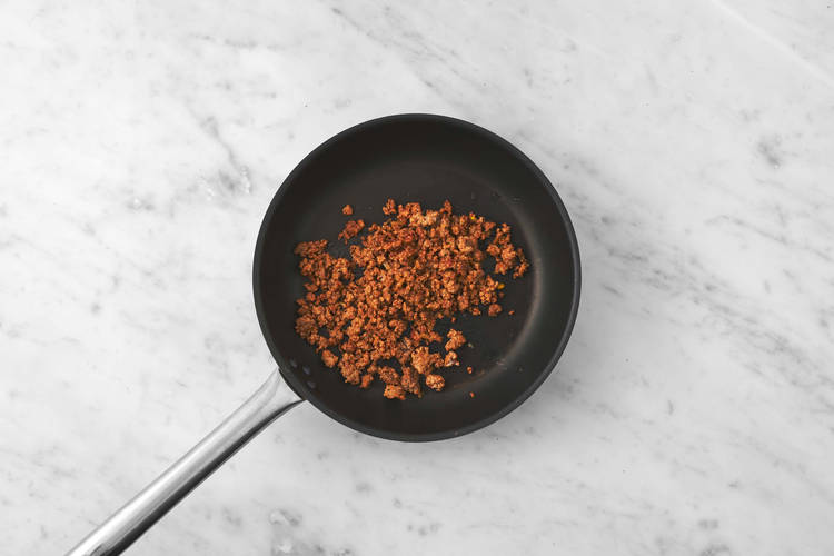 Cook beef and pork mix