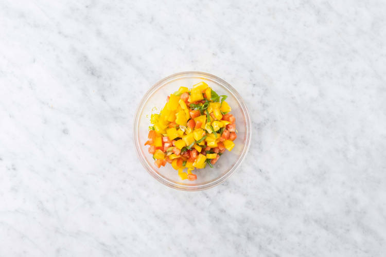 Préparer la salade hachée