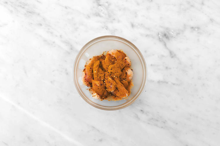 Forbered kylling og bulgur