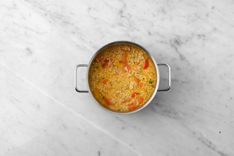 Risotto fertigstellen