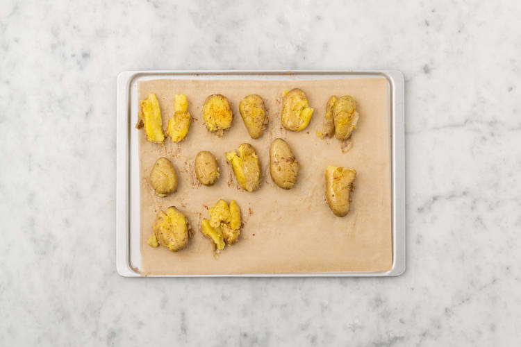 Smashed Potatoes fertigstellen