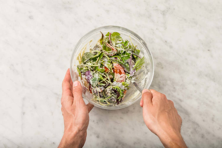 Salat vorbereiten