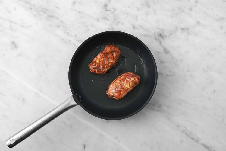 Prep and sear duck