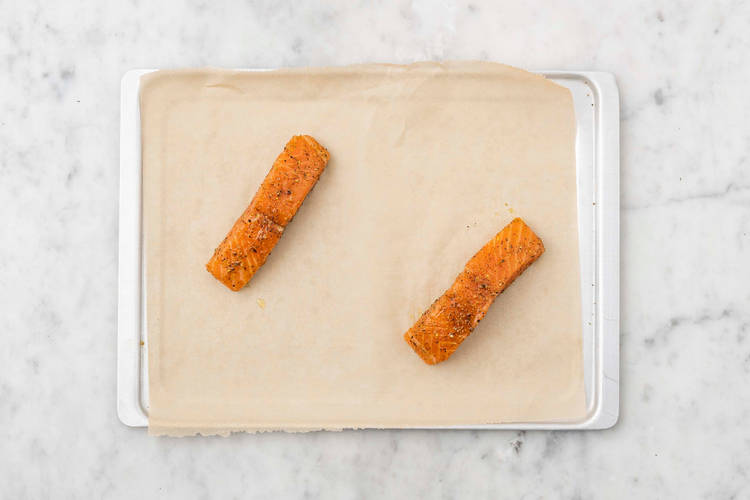 Roast salmon