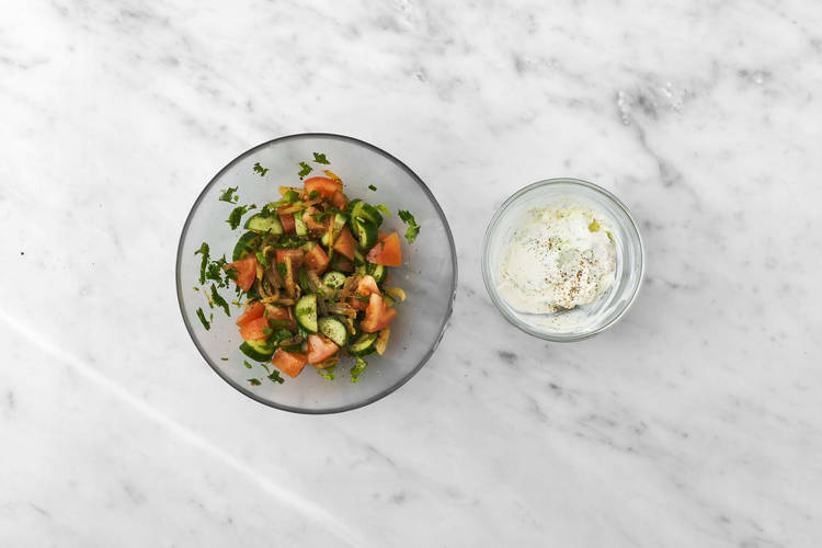 Make salsa and crema