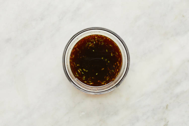 Make honey-lime soy sauce