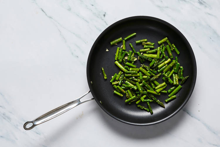 Cook asparagus